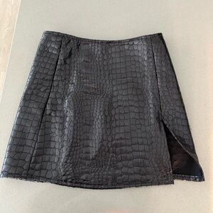 Princess Polly leather mini skirt